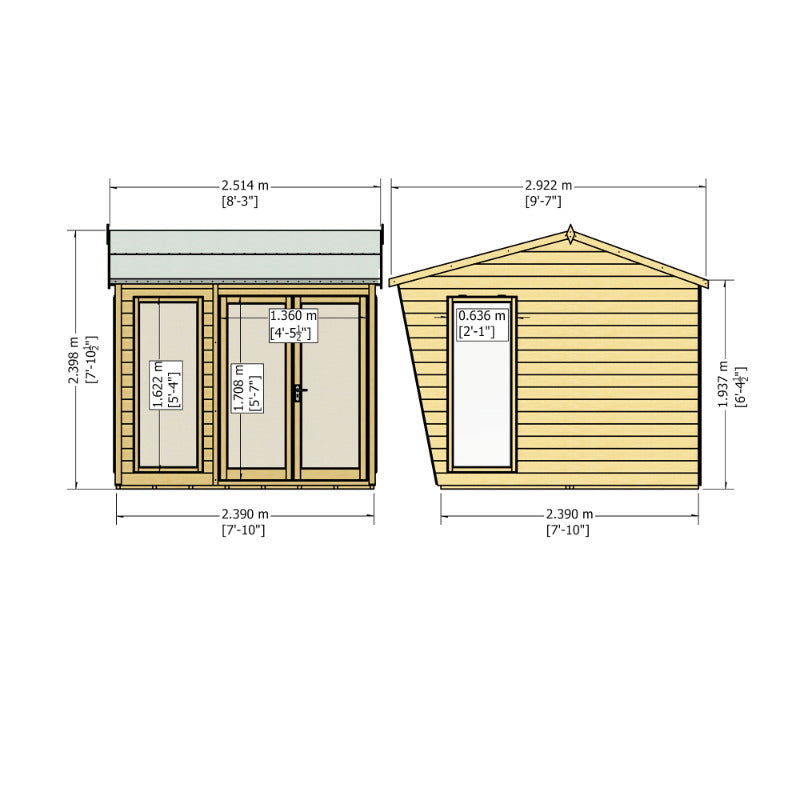 Loxley 8' x 8' Newlyn Summer House