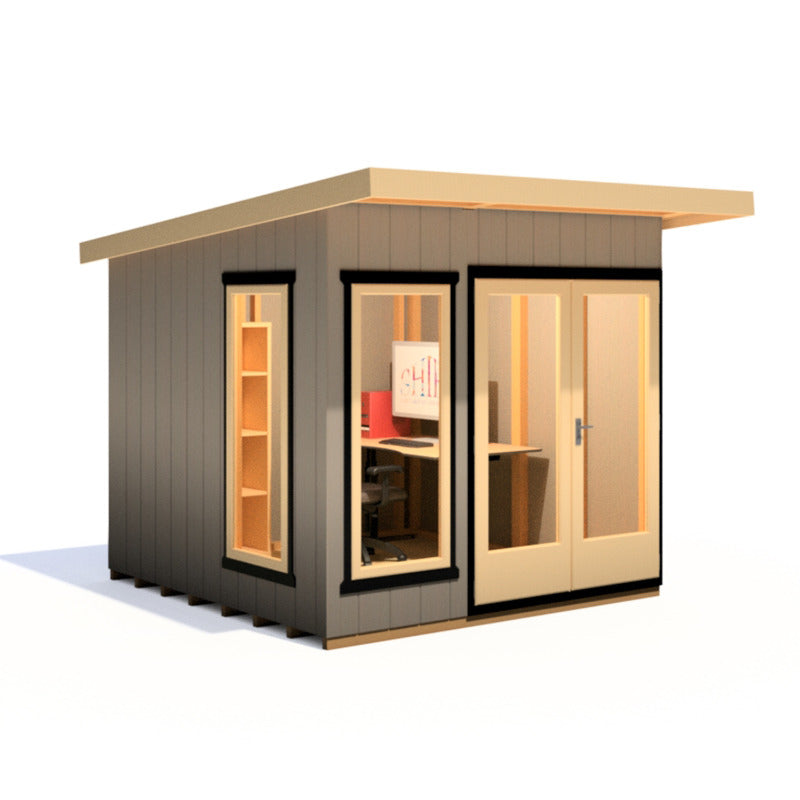 Loxley 8' x 8' Wembley Insulated Garden Room | Sheds.co.uk