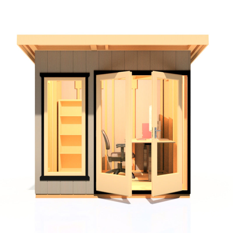 Loxley 8' x 8' Wembley Insulated Garden Room | Sheds.co.uk
