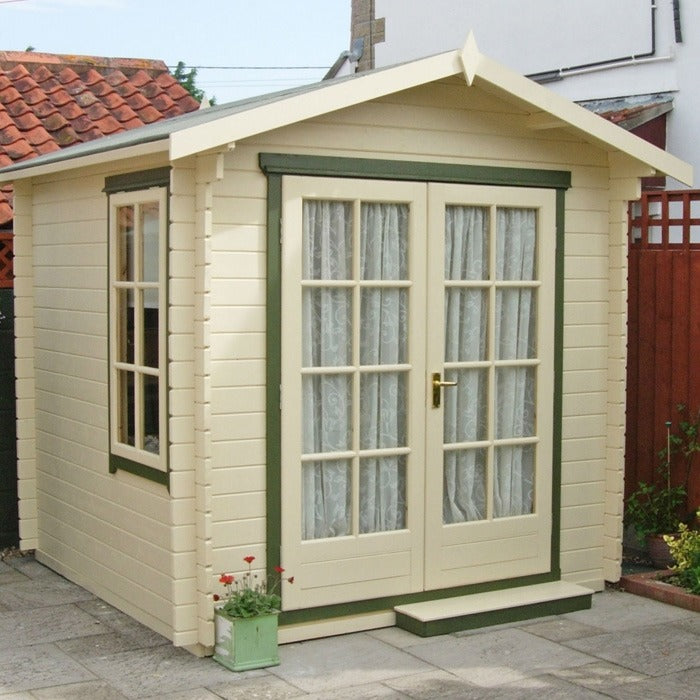 Loxley 2.7m x 2.7m Ashford Log Cabin - 19mm | Sheds.co.uk