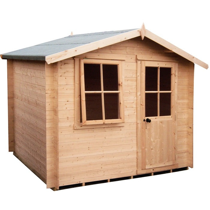 Loxley 2.7m x 2.7m Bexley Log Cabin - 19mm | Sheds.co.uk