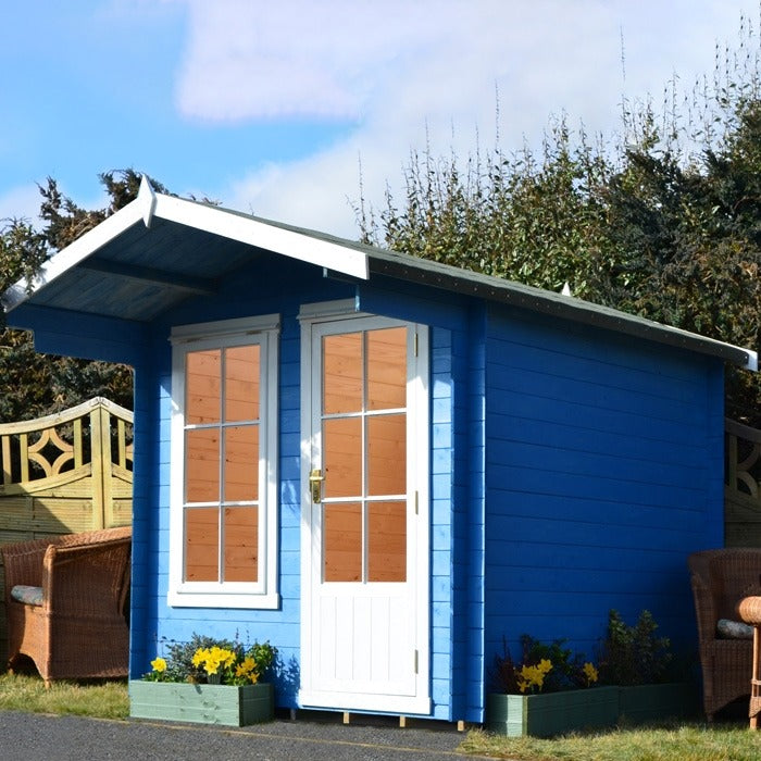 Loxley 2.1m x 2.1m Coulsdon Log Cabin - 19mm | Sheds.co.uk