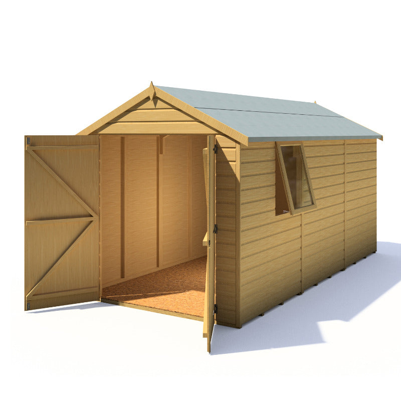 Loxley 6' x 12' Double Door Shiplap Apex Shed | Sheds.co.uk