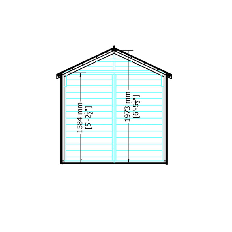Loxley 6' x 12' Double Door Shiplap Apex Shed | Sheds.co.uk