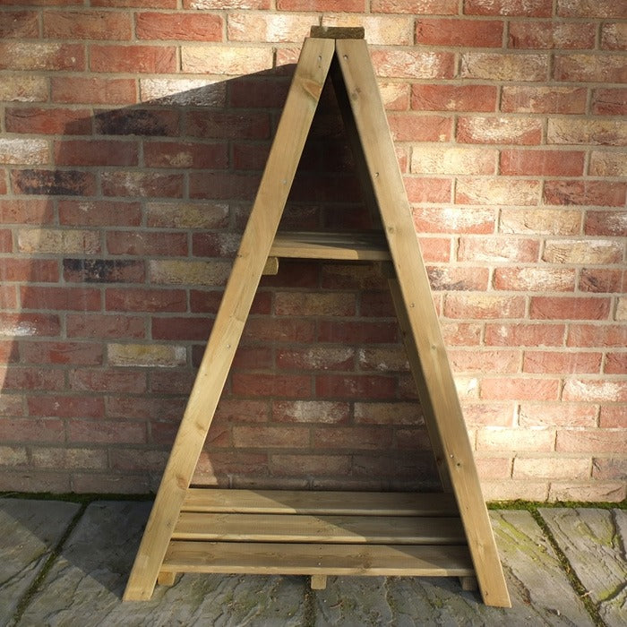 Loxley Large Tongue and Groove Triangular Log Store | Sheds.co.uk