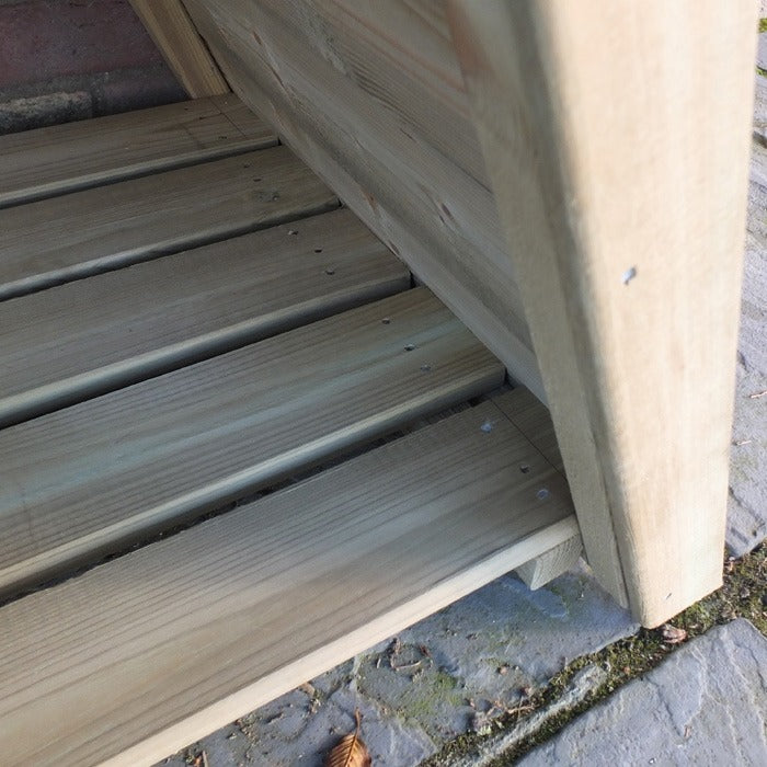 Loxley Large Tongue and Groove Triangular Log Store | Sheds.co.uk