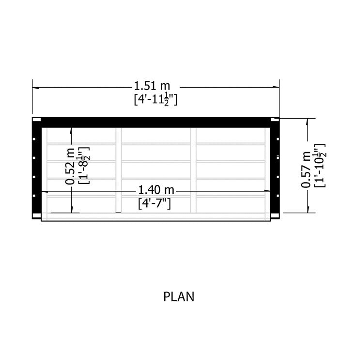 Loxley Lean To Log Store | Sheds.co.uk