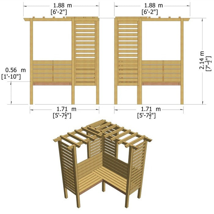 Loxley Luna Arbour | Sheds.co.uk