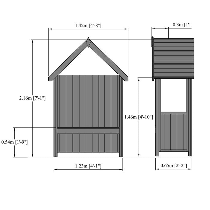 Loxley Oberon Arbour | Sheds.co.uk
