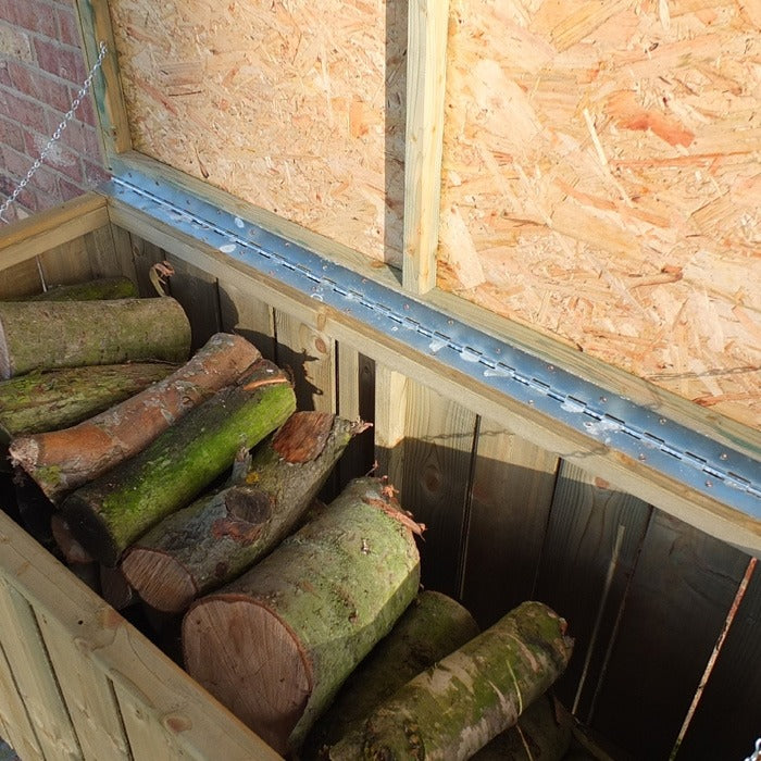 Loxley Pressure Treated Planed Log Store Chest | Sheds.co.uk