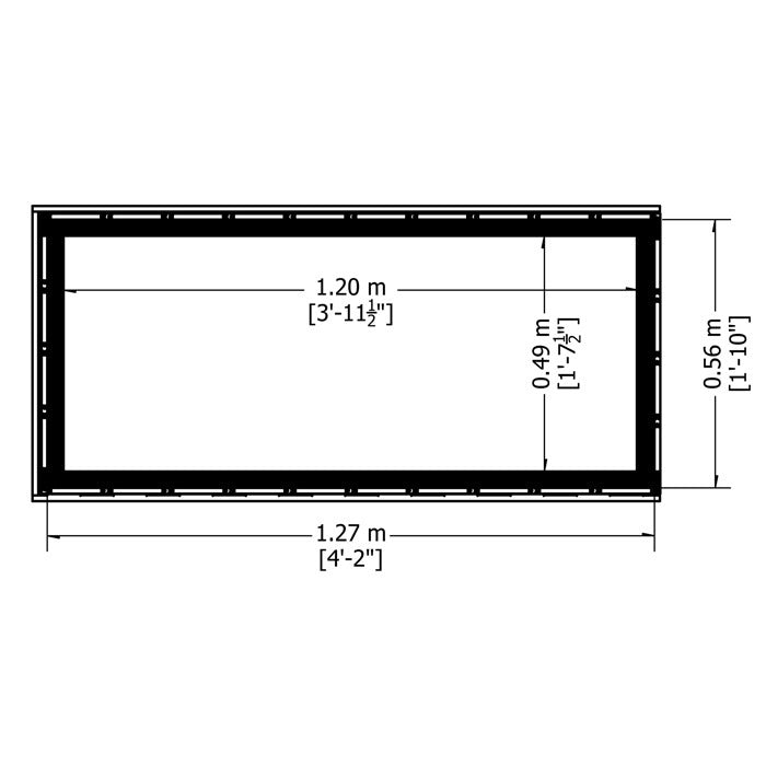 Loxley Pressure Treated Planed Log Store Chest | Sheds.co.uk