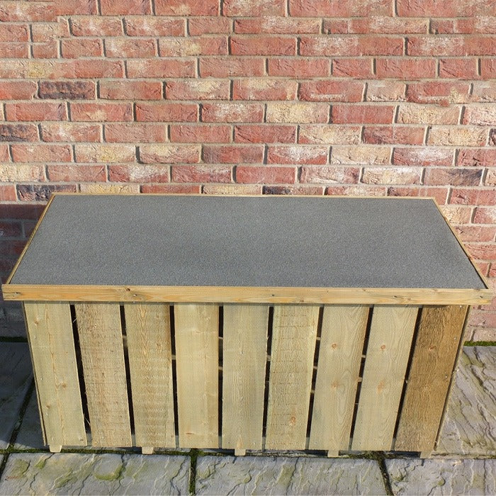 Loxley Pressure Treated Sawn Log Store Chest | Sheds.co.uk