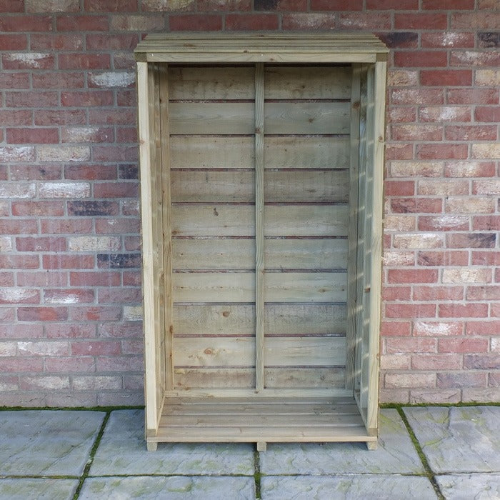 Loxley Pressure Treated Tall Log Store | Sheds.co.uk