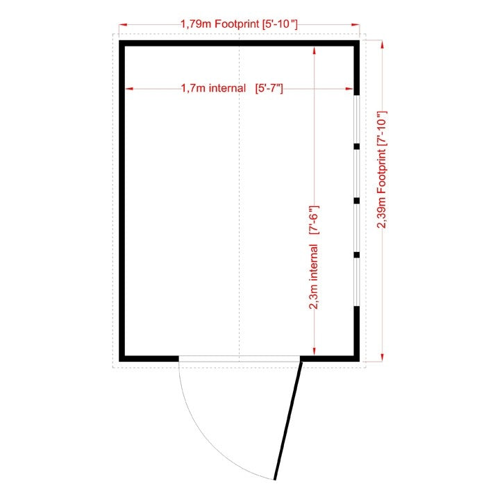 Loxley 6' x 8' Shiplap Apex Security Shed | Sheds.co.uk
