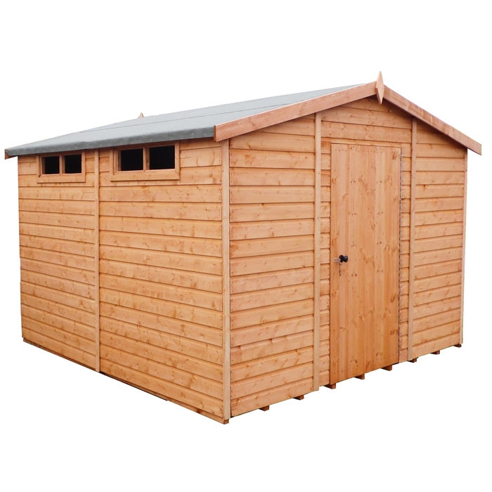 Loxley 10' x 10' Shiplap Apex Security Shed | Sheds.co.uk