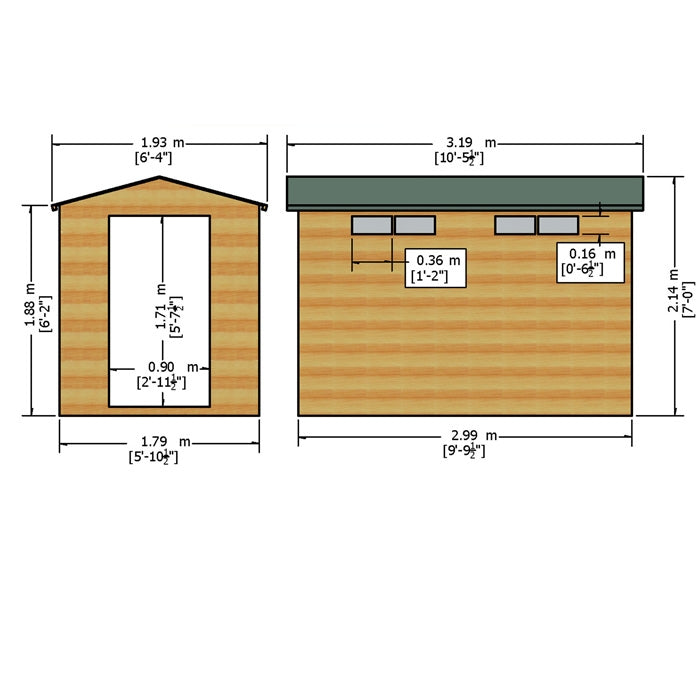 Loxley 6' x 10' Shiplap Apex Security Shed | Sheds.co.uk
