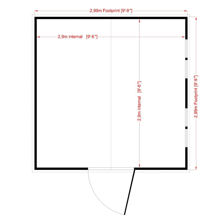 Loxley 10' x 10' Shiplap Apex Security Shed | Sheds.co.uk