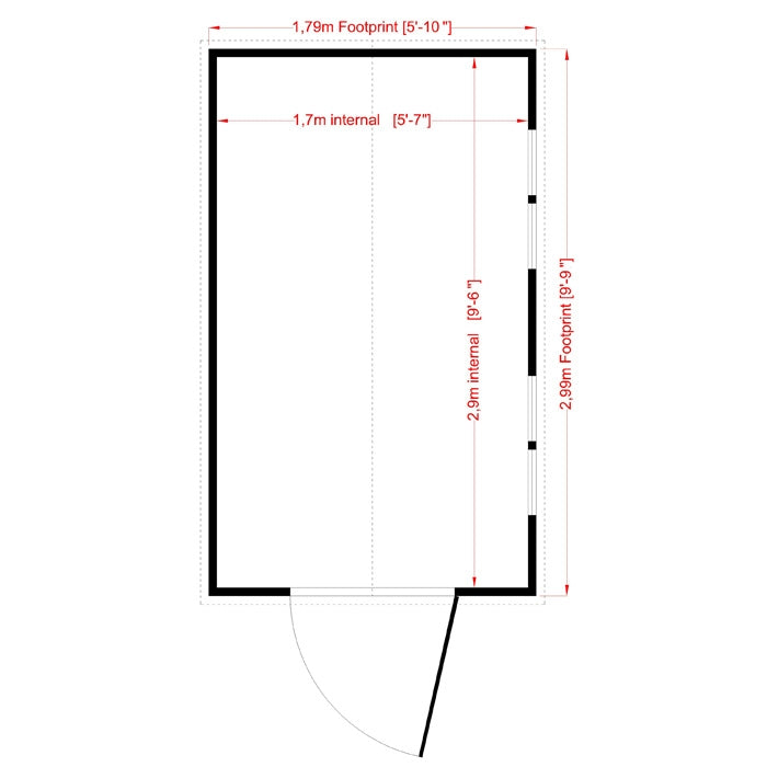 Loxley 6' x 10' Shiplap Apex Security Shed | Sheds.co.uk