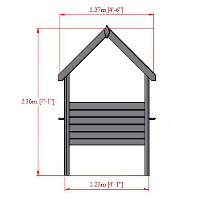 Loxley Umbriel Arbour | Sheds.co.uk