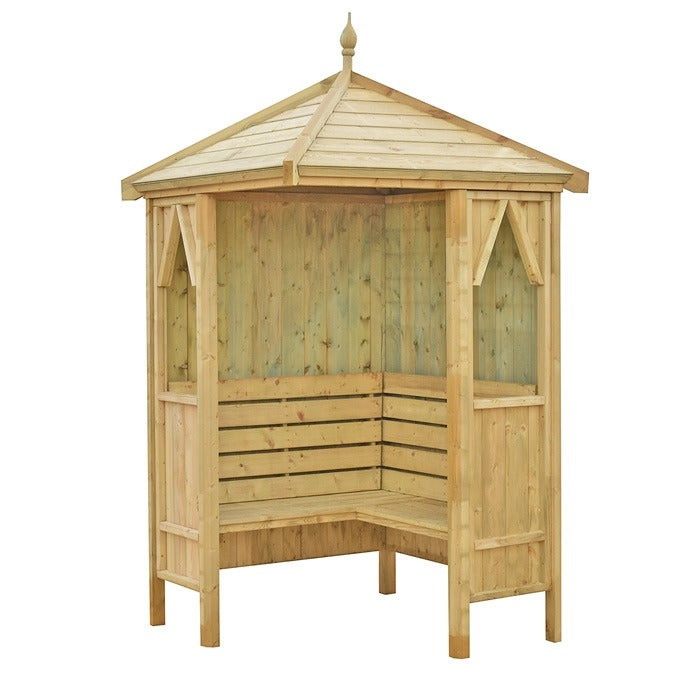 Loxley Venus Corner Arbour | Sheds.co.uk