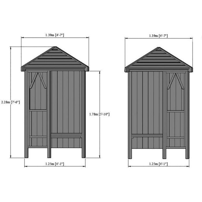 Loxley Venus Corner Arbour | Sheds.co.uk