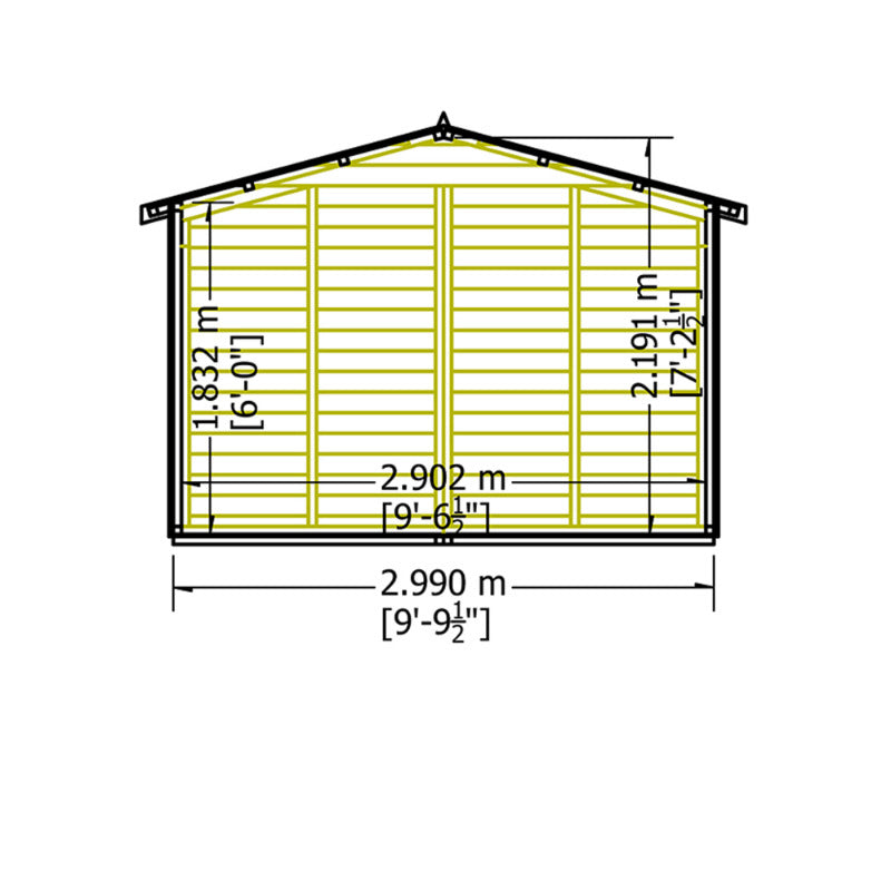 Loxley 10' x 10' Dover Summer House | Sheds.co.uk