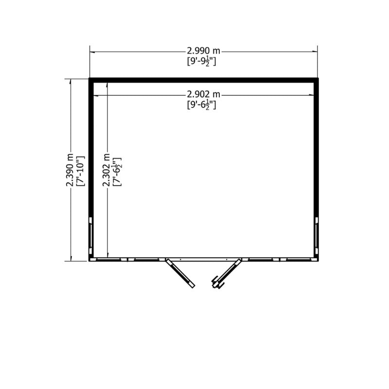 Loxley 10' x 8' Dawlish Summer House | Sheds.co.uk