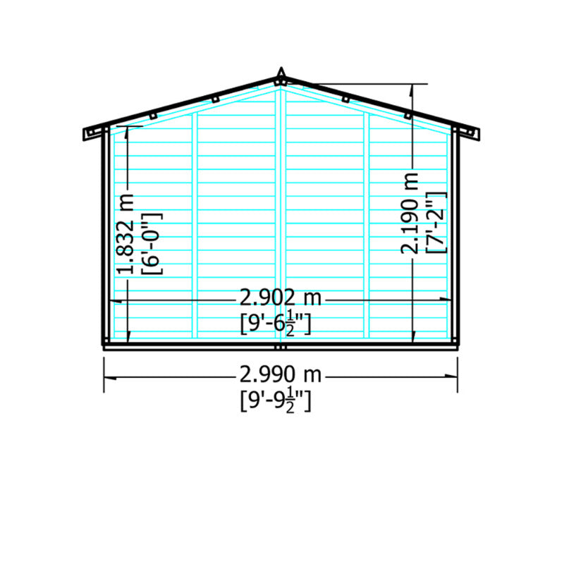 Loxley 10' x 8' Dover Summer House | Sheds.co.uk