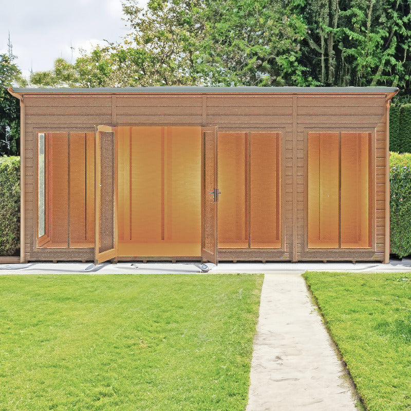 Loxley 16' x 4' Stanton Summer House | Sheds.co.uk