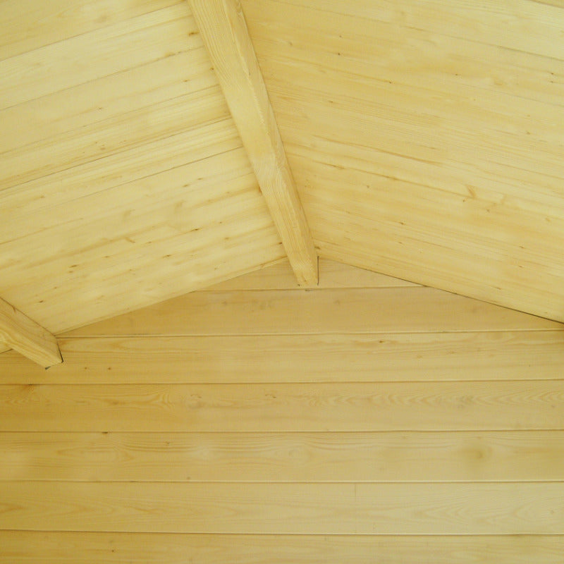 Loxley 2.4m x 2.4m Bampton Log Cabin - 19mm | Sheds.co.uk