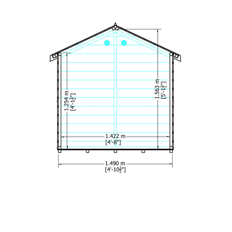 Loxley 5' x 4' Marshmallow Playhouse | Sheds.co.uk
