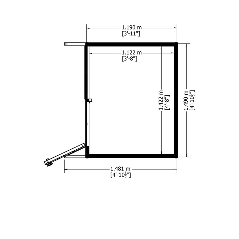 Loxley 5' x 4' Marshmallow Playhouse | Sheds.co.uk