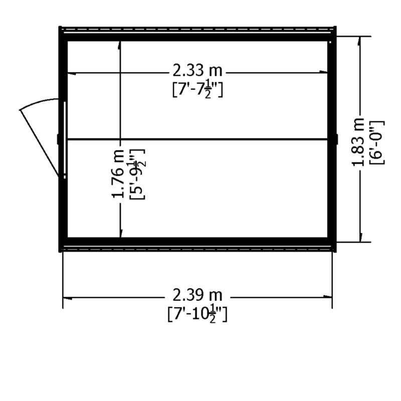 Loxley 6' x 8' Overlap Apex Shed | Sheds.co.uk