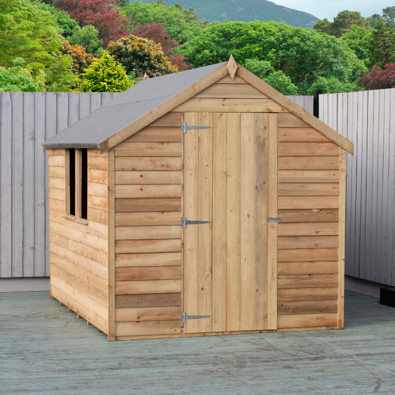 Loxley 6' x 8' Pressure Treated Overlap Apex Shed | Sheds.co.uk