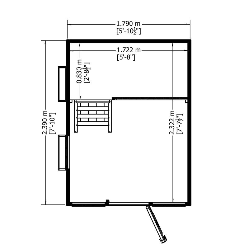 Loxley 6' x 8' Strawberry Playhouse | Sheds.co.uk