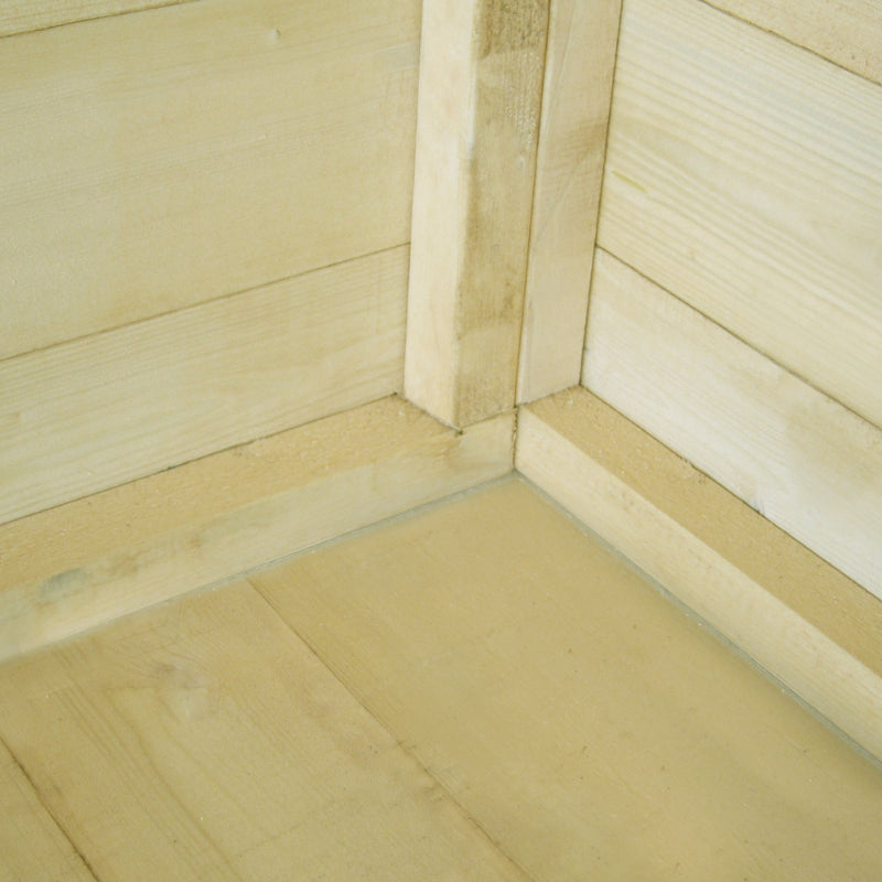 Loxley 7' x 7' Pressure Treated Shiplap Corner Shed | Sheds.co.uk