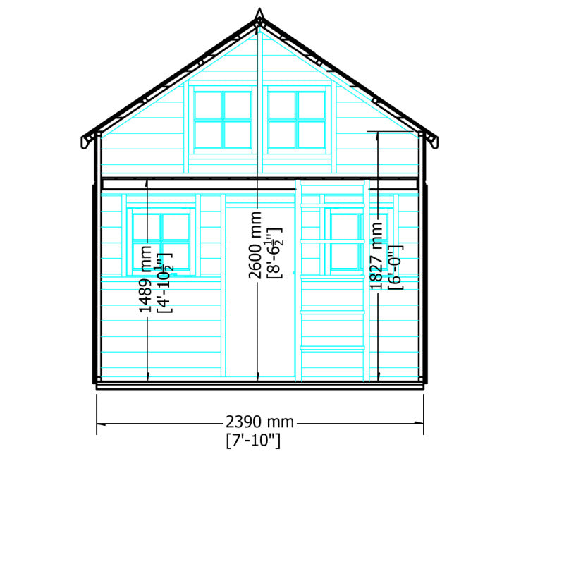 Loxley 8' x 10' Lemon Playhouse | Sheds.co.uk