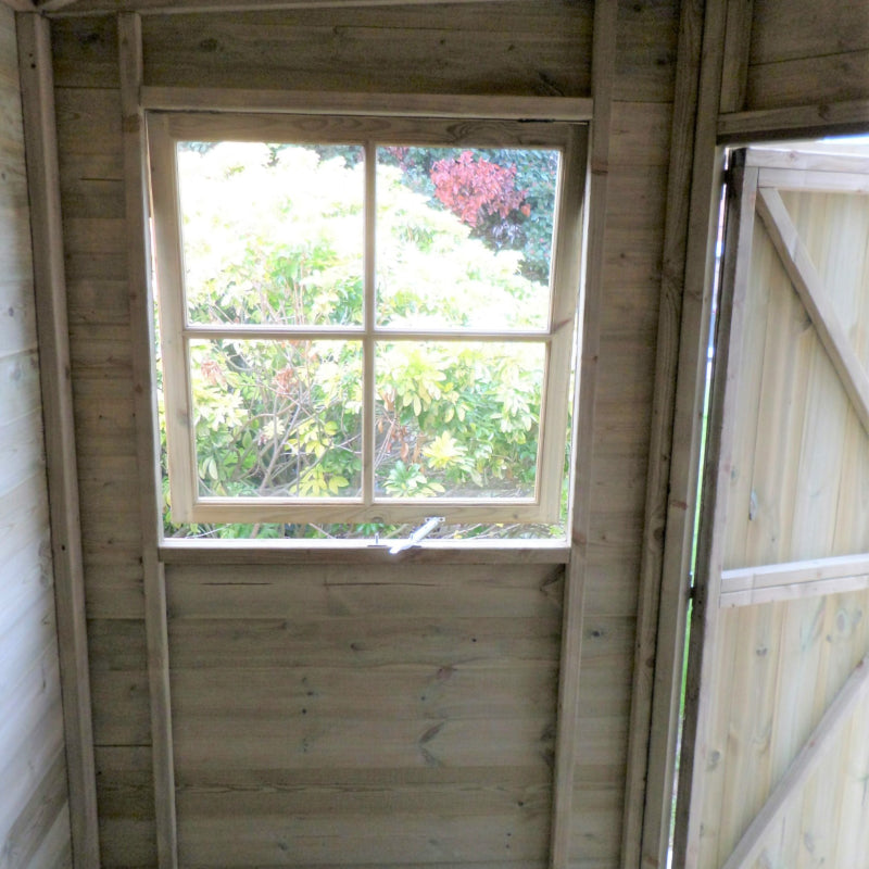 Loxley 8' x 8' Pressure Treated Shiplap Corner Shed | Sheds.co.uk