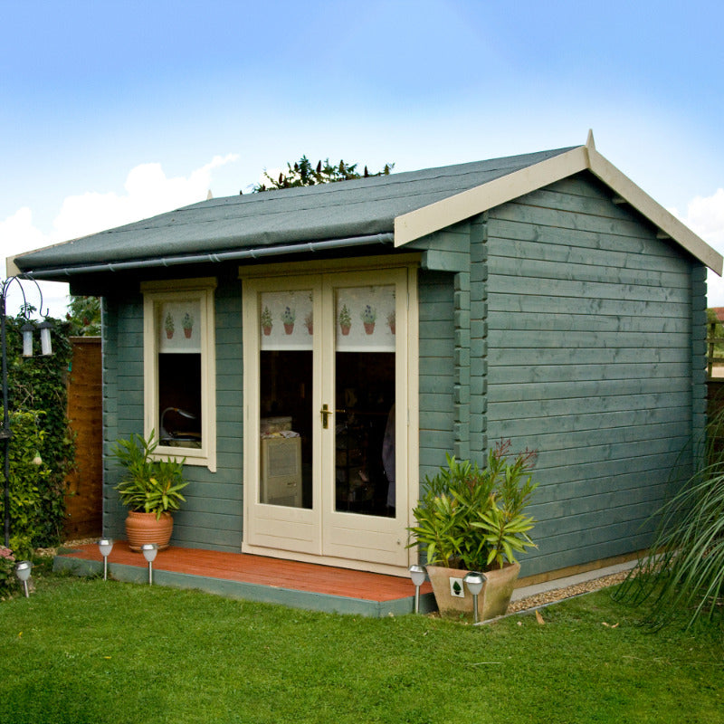Loxley 3m x 3m Maltby Log Cabin - 28mm | Sheds.co.uk