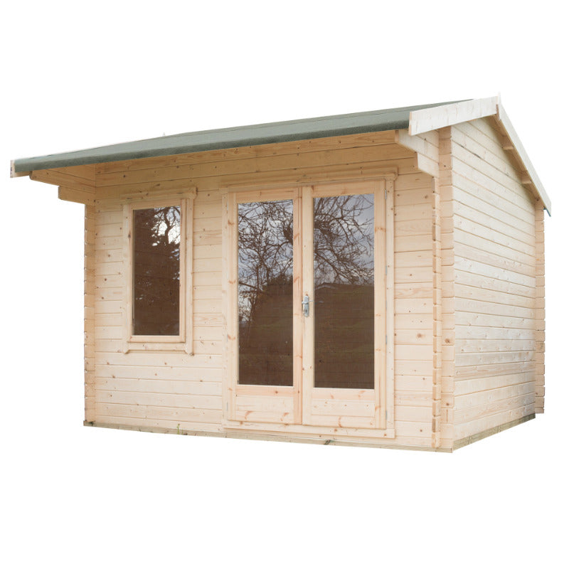 Loxley 3.6m x 3.6m Maltby Log Cabin - 28mm | Sheds.co.uk