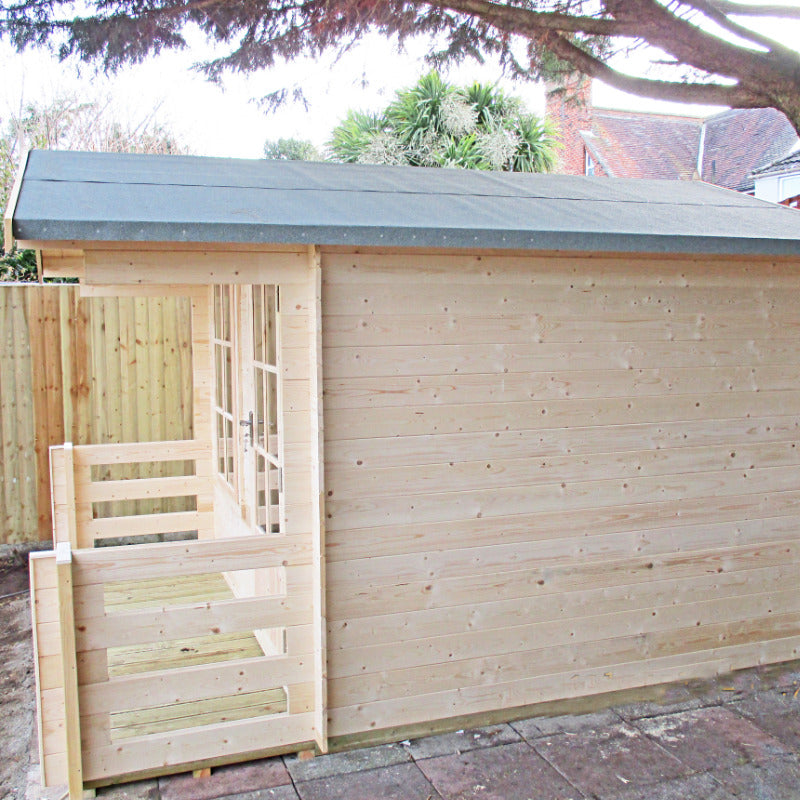 Loxley 2.4m x 2.4m Kingham Log Cabin - 19mm | Sheds.co.uk