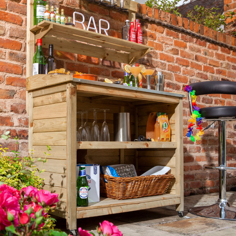 Rowlinson Garden Mini Bar | Sheds.co.uk