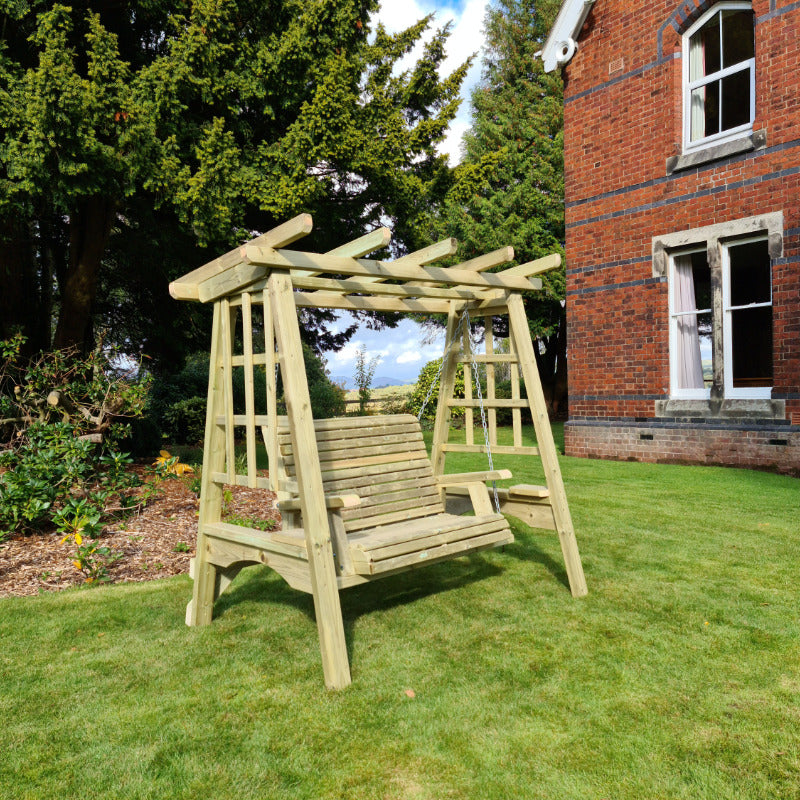 Moorvalley 2 Seater Full Trellis Swing Seat | Sheds.co.uk
