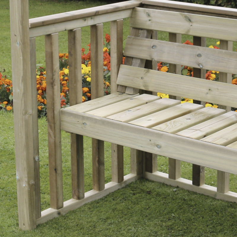 Moorvalley 2 Seater Modern Arbour | Sheds.co.uk