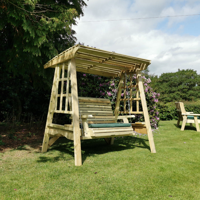 Moorvalley 2 Seater Shaded Trellis Swing Seat | Sheds.co.uk