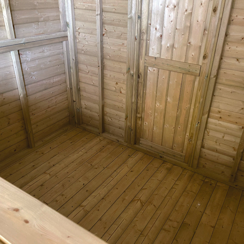 Moorvalley 20' x 8' Deluxe Loglap Connecting Event Chalet | Sheds.co.uk