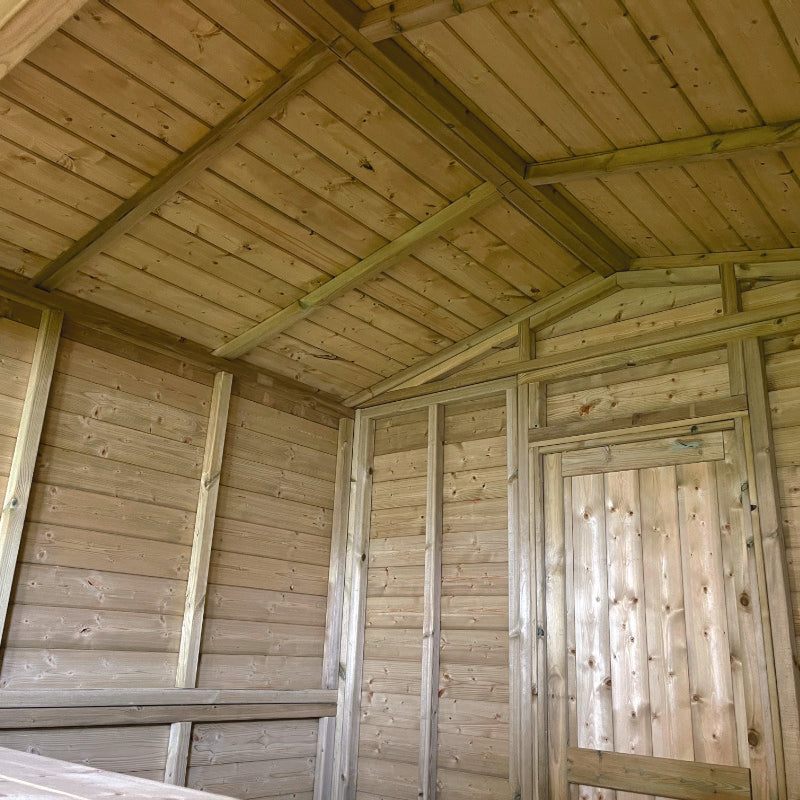 Moorvalley 20' x 8' Deluxe Loglap Connecting Event Chalet | Sheds.co.uk