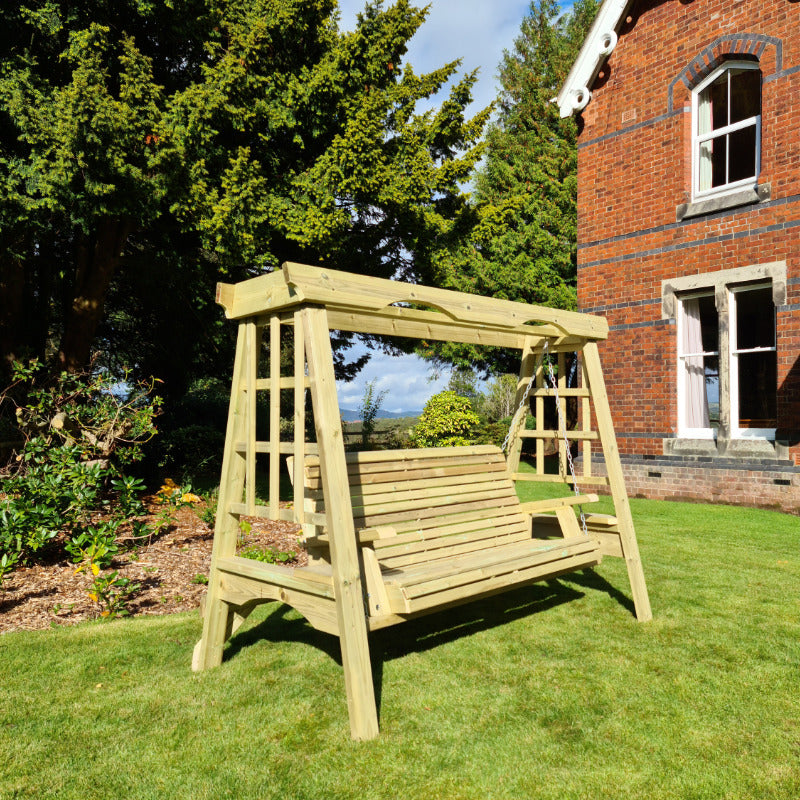Moorvalley 3 Seater Classic Trellis Swing Seat | Sheds.co.uk