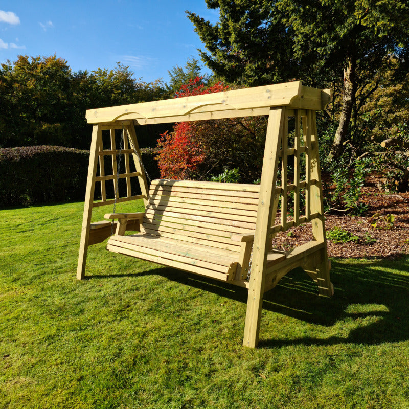 Moorvalley 3 Seater Classic Trellis Swing Seat | Sheds.co.uk