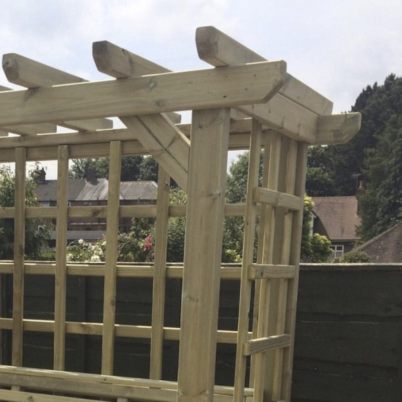 Moorvalley 3 Seater Full Trellis Arbour | Sheds.co.uk
